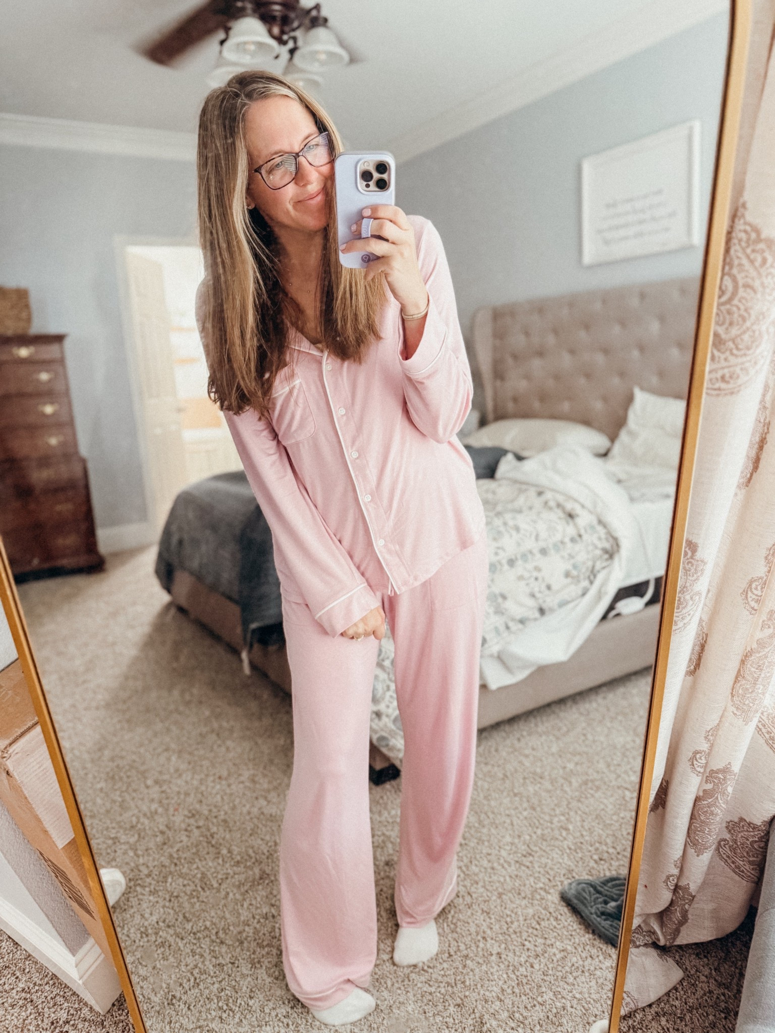 Coziest pajamas ever!!  I’m in a M.  

#LTKmomlife #LTKmorningroutine #LTKselfcare