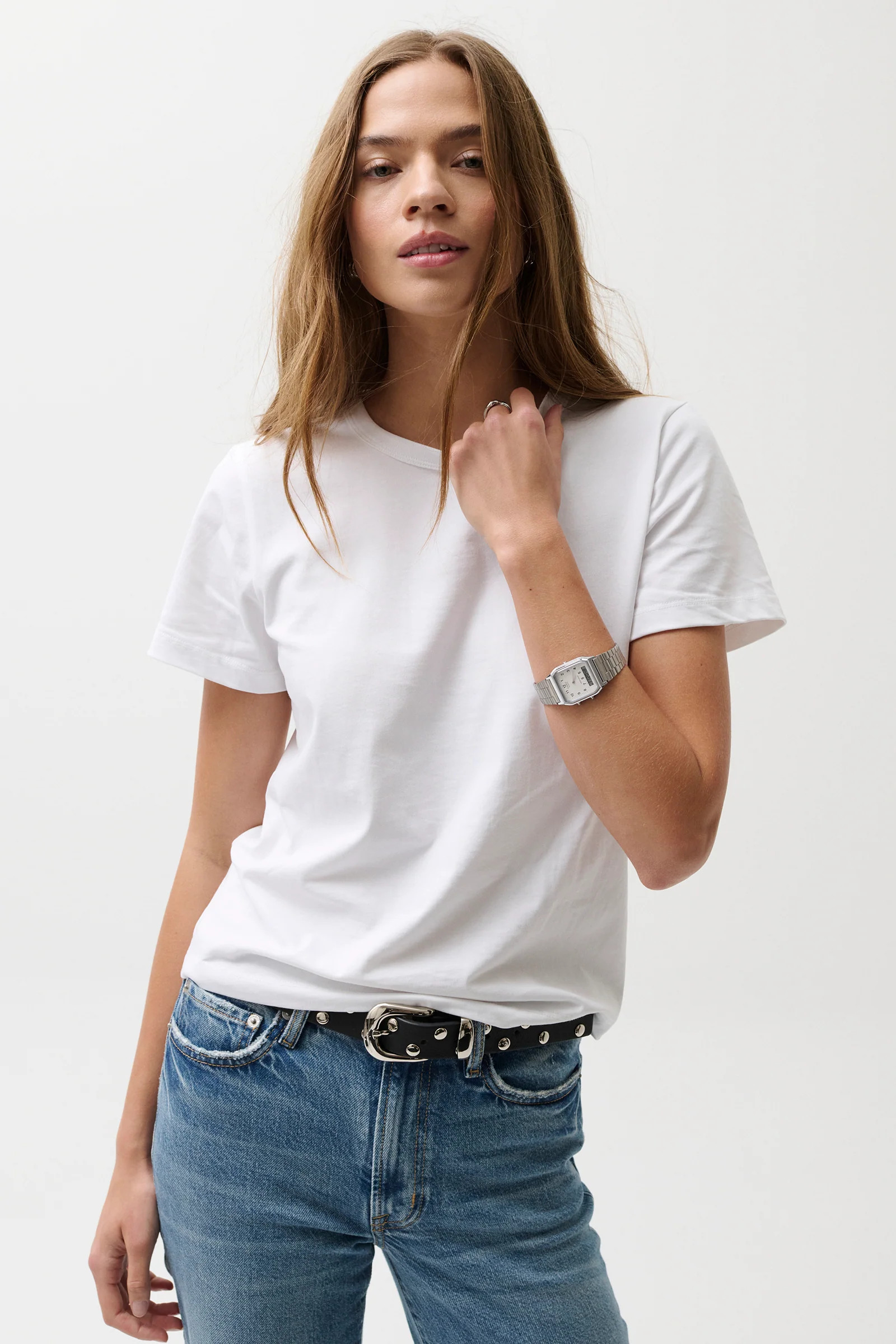 Alba Baby Tee - Le Blanc | Pistola Denim