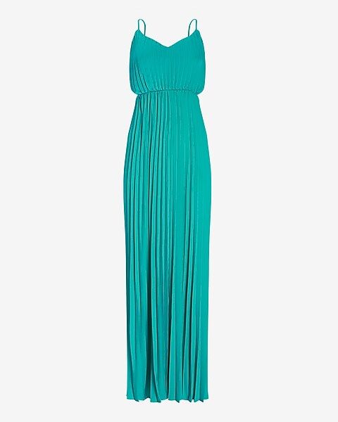 Pleated Side Cut-Out Maxi Dress | Express