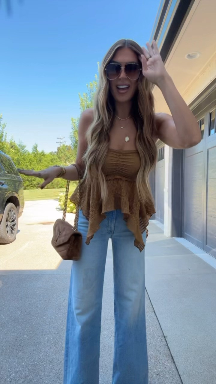 wearing a small top and 27 in the jeans! 

 #LTKootd