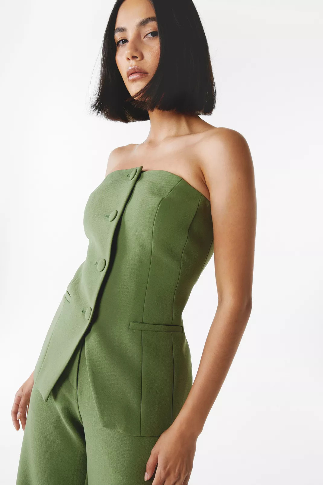 Tailored Corset Split Hem Top | Nasty Gal US