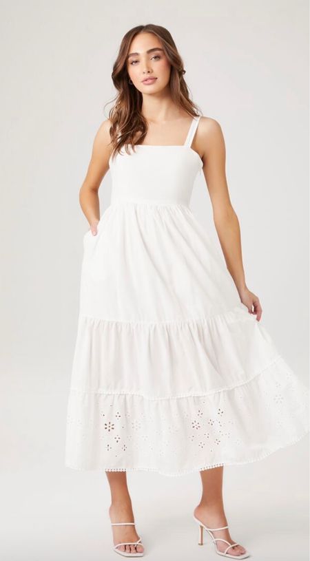 White midi dress
Forever21 sale
White dress
Summer dress
European summer

#LTKunder50 #LTKtravel #LTKsalealert