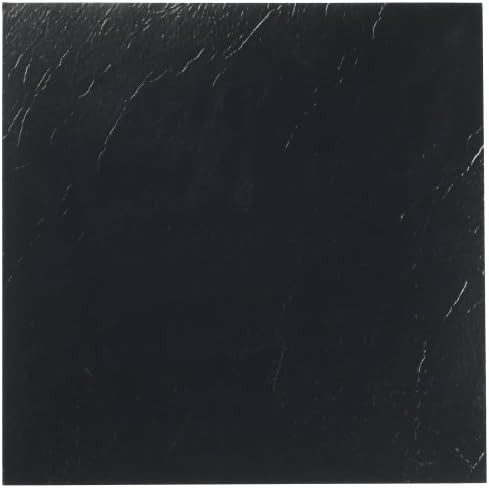 Achim Home Furnishings FTVSO10120 Nexus 12-Inch Vinyl Tile, Solid Black, 20-Pack | Amazon (US)