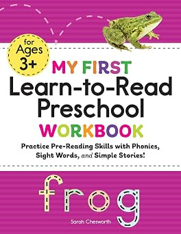 My First Learn-to-Read Preschool Workbook: Practice Pre-Reading Skills with Phonics, Sight Words,... | Amazon (US)