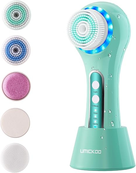 Electric Facial Cleansing Brush, 2-Way Rotating Face Scrubber for Daily & Deep Cleaning, 3 Modes,... | Amazon (US)