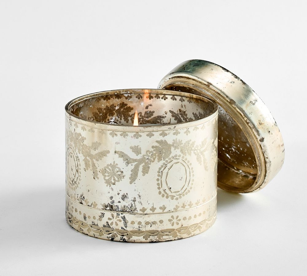 Etched Mercury Lidded Candle | Pottery Barn (US)