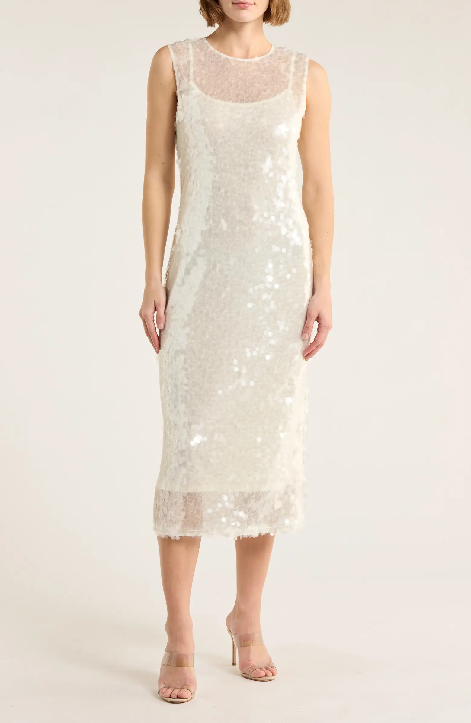 WAYF Sleeveless Sequin Midi Dress | Nordstromrack | Nordstrom Rack