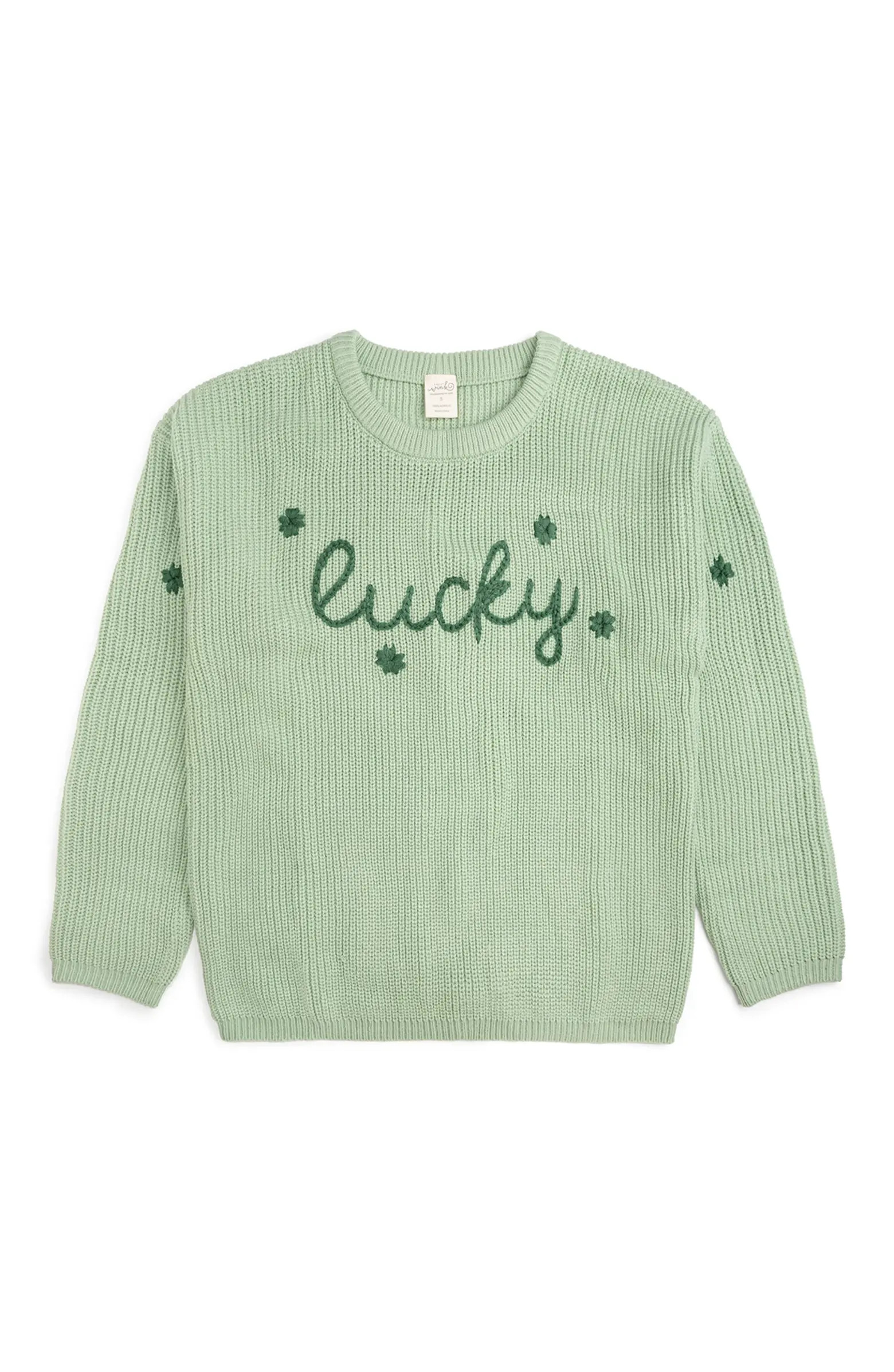 Lucky Shamrock St. Patrick's Day Knit Women's Sweater | Nordstrom