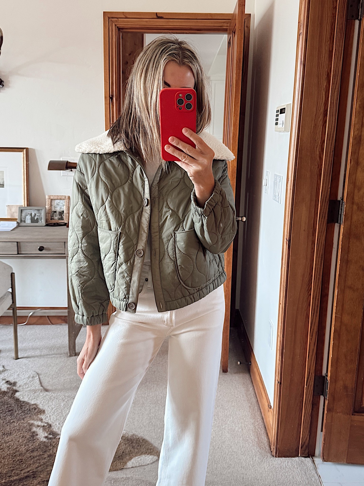 Target off white denim and quilted jacket on sale 

#LTKgrwm #LTKFindsUnder50 #LTKSaleAlert