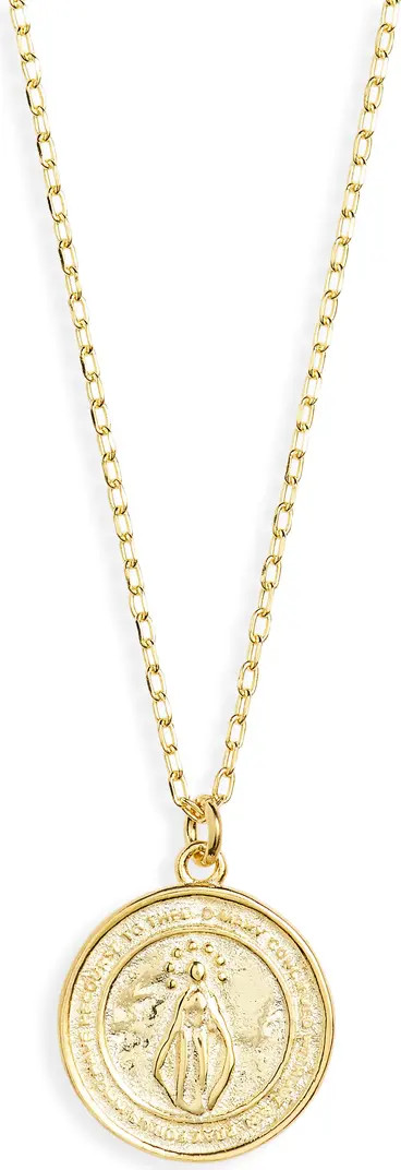 Virgin Mary Coin Pendant Necklace | Nordstrom
