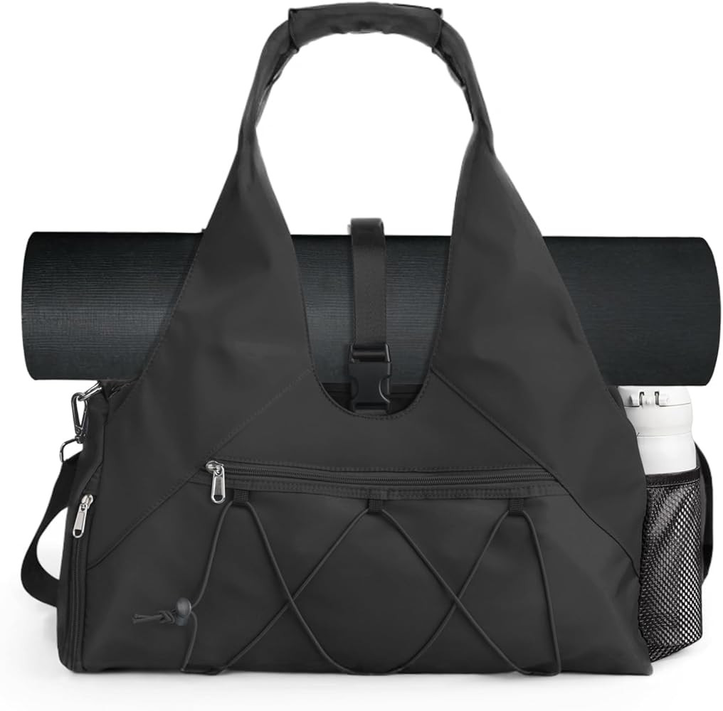 Forestfish Gym Bag For Women With Yoga Mat Holder & Shoe Compartment & Wet Dry Storage Pocket & A... | Amazon (US)