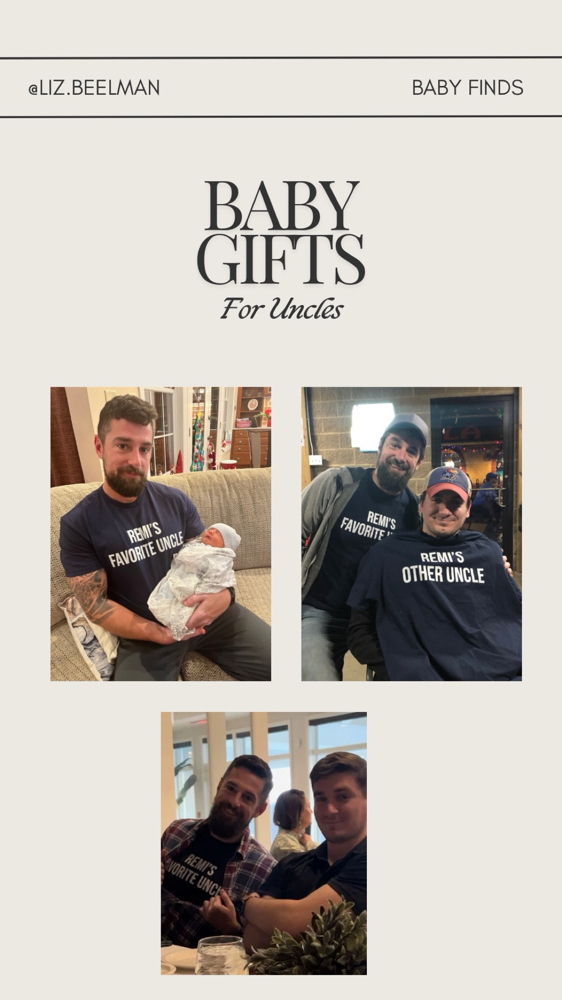 Baby gifts for uncles

#LTKFindsUnder50 #LTKBaby #LTKFamily