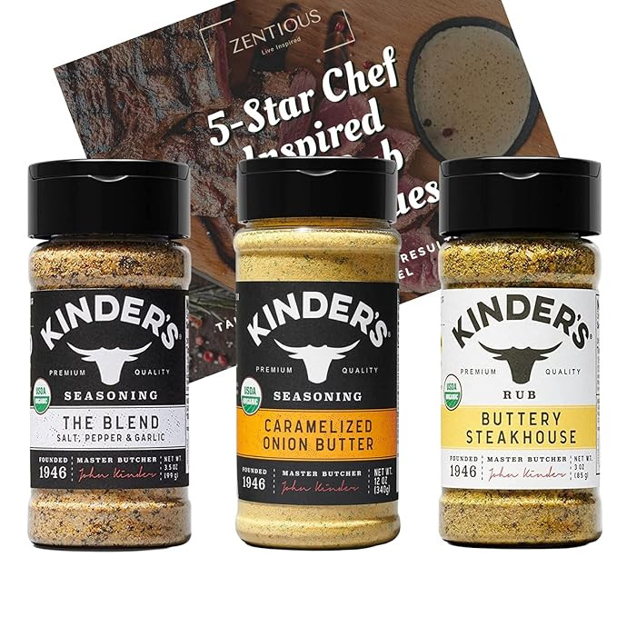 Elevate Your Dry Rub Game with Kinders Flavor Master Bundle: The Blend, Buttery Steakhouse, Caram... | Amazon (US)