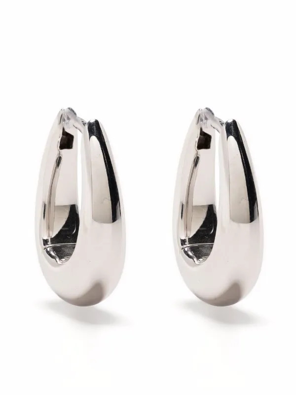 Tom Wood Liz Hoop Earrings - Farfetch | Farfetch Global