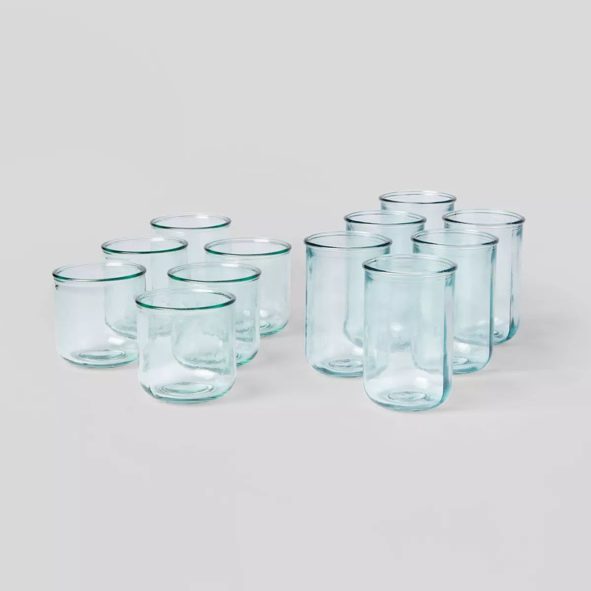 12pc Glass Potomac Double Old-Fashioned Assorted Tumbler Set - Threshold™ | Target