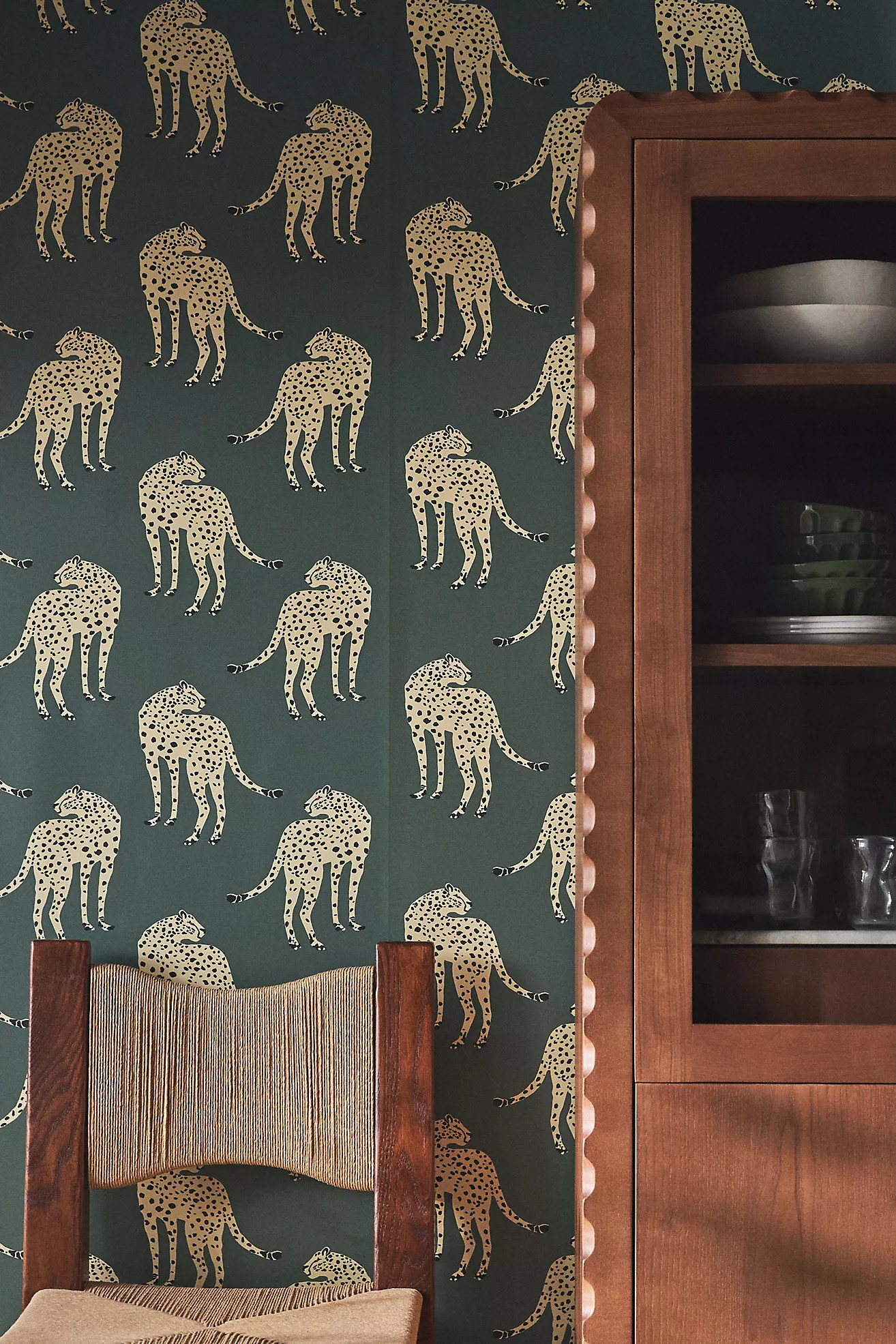 Mitchell Black Prowling Cheetah Wallpaper | Anthropologie (US)