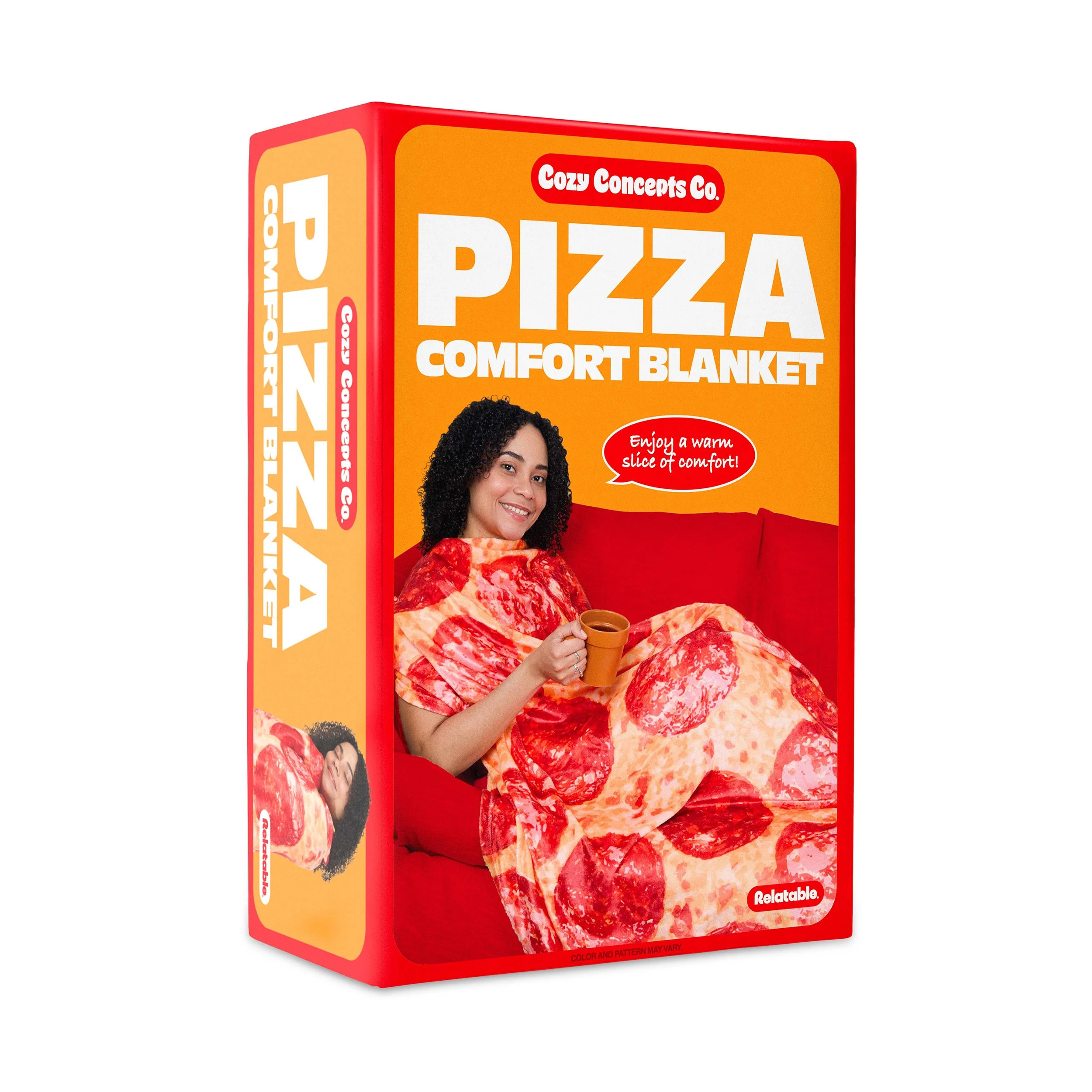 Cozy Concepts Co. Pizza Blanket by What Do You Meme? 65" Giant Pepperoni Throw Blanket for Teens ... | Walmart (US)
