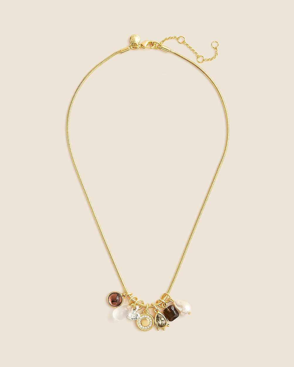 Glass bead charm necklace | J. Crew US