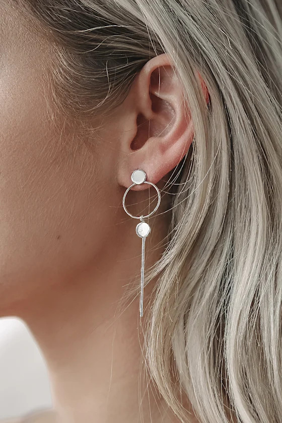 Good Future Silver Drop Earrings | Lulus
