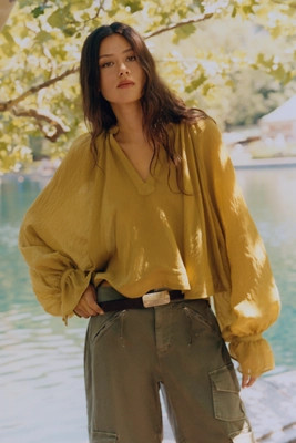 Semi-Sheer Swing Blouse | Anthropologie (US)