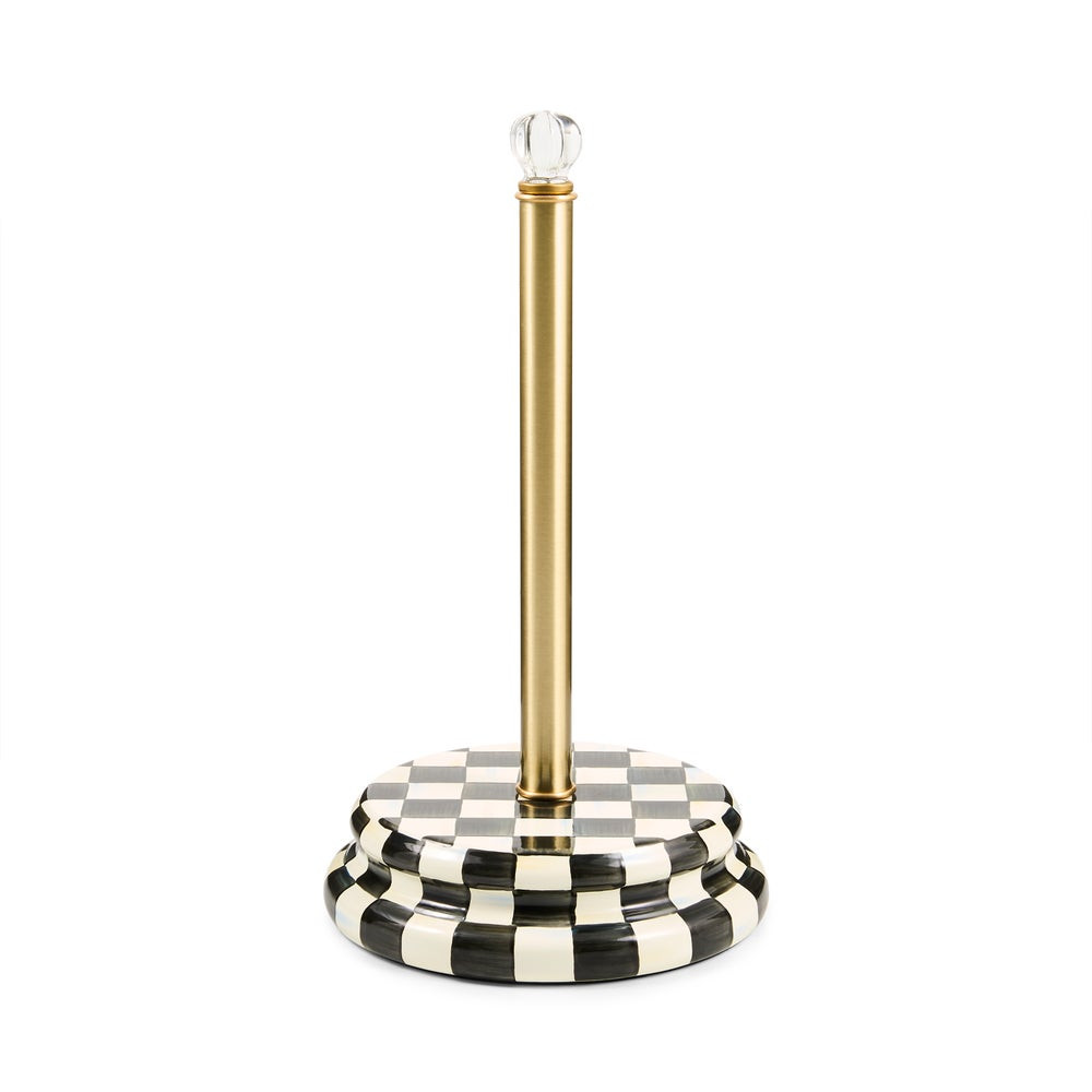Courtly Check Paper Towel Holder | MacKenzie-Childs