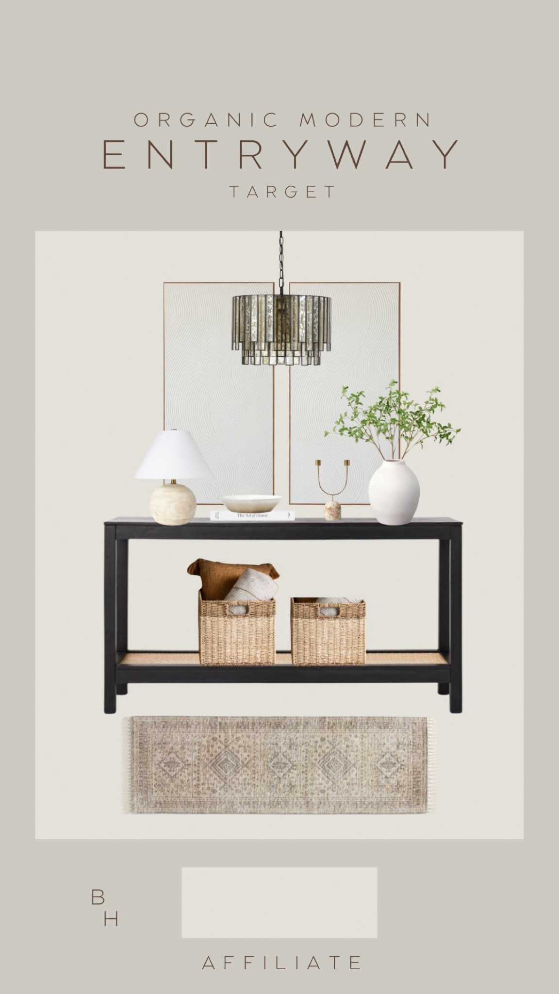 Affordable Organic modern entryway all from Target!

#LTKhome