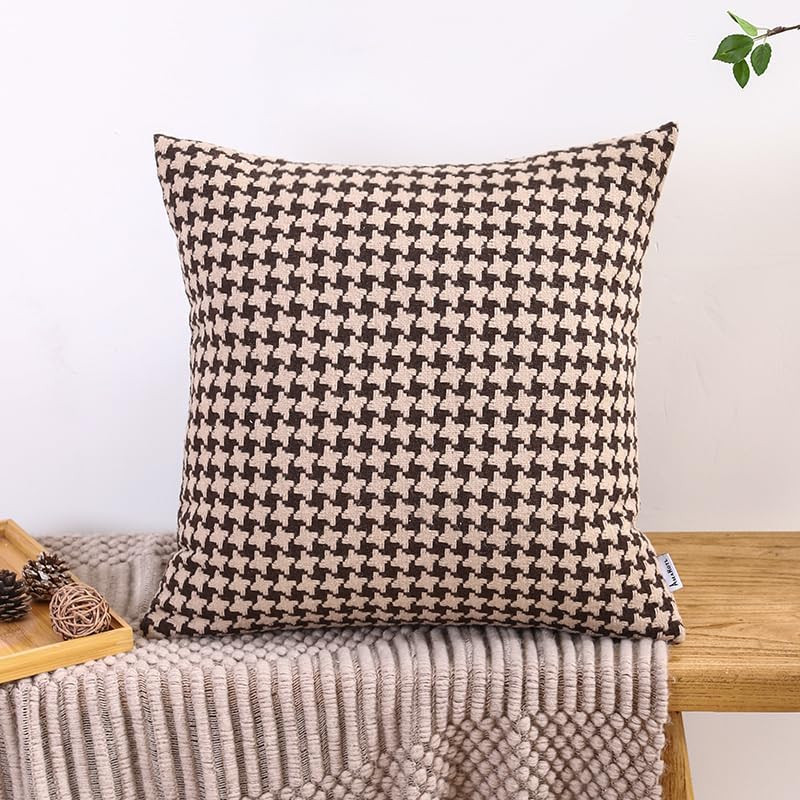 The Perfect Combination of AMAROTI Coffee Color and Gray, Exquisite Windmill Texture Pattern, 18X... | Amazon (US)