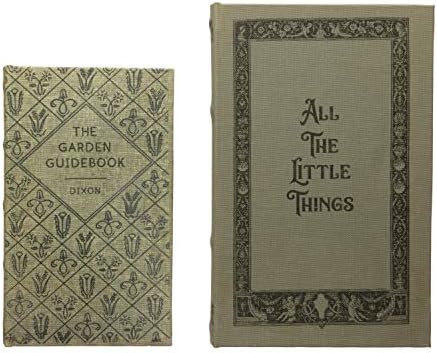 Creative Co-Op MDF & Canvas Book, Set of 2 All The Little Things Storage Box, Natural, 2 | Amazon (US)