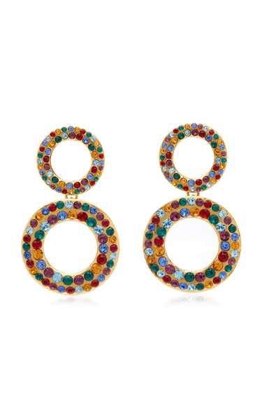 Tosca Crystal-Embellished Gold-Plated Earrings | Moda Operandi (Global)