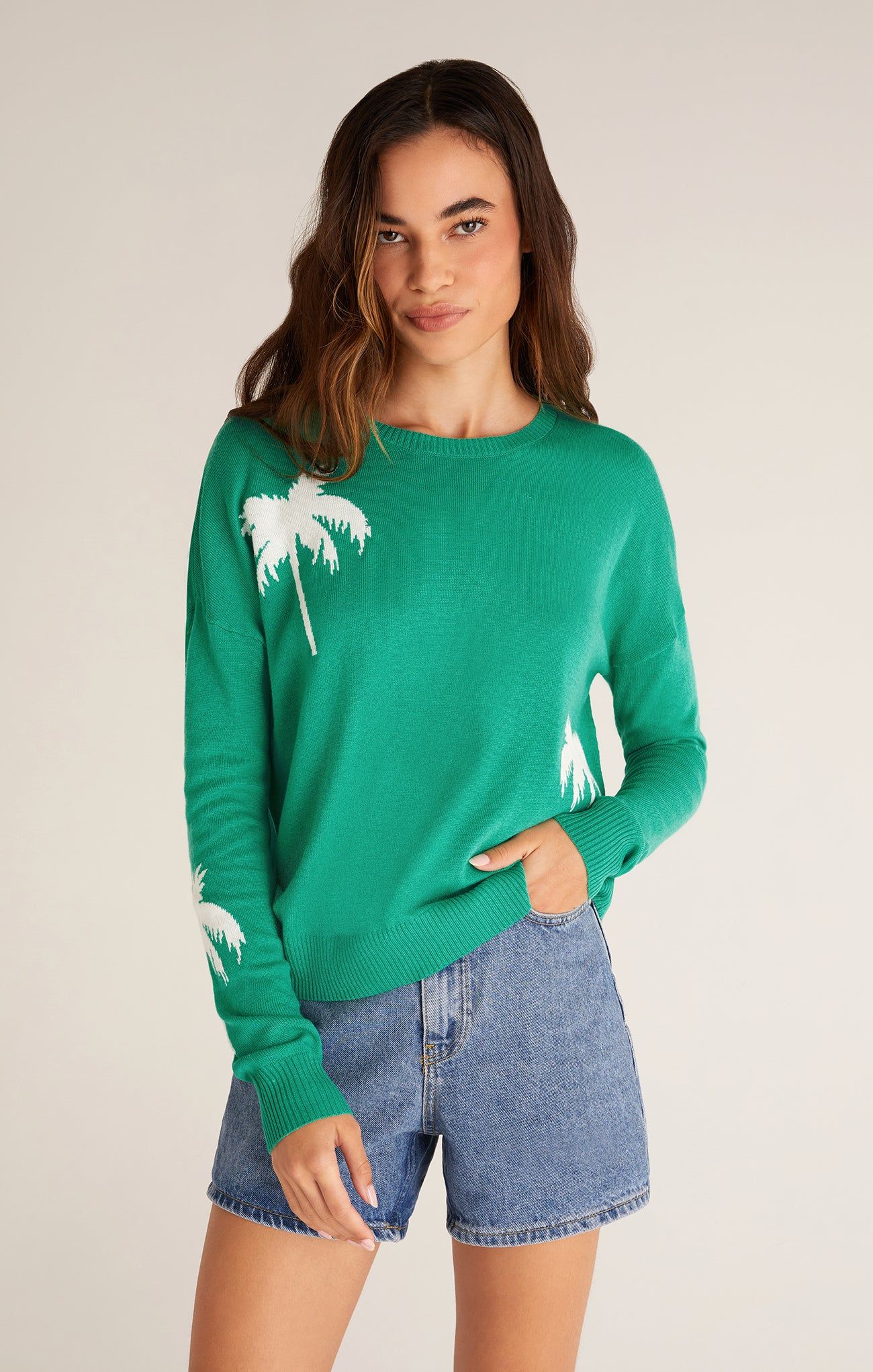 Larisa Palm Tree Sweater | Z Supply