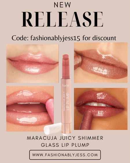 NEW RELEASE🚨

Use code: fashionablyjess15 

for a discount on the best Tarte Maracuja lip plump!

#LTKbeauty #LTKGiftGuide #LTKover40
