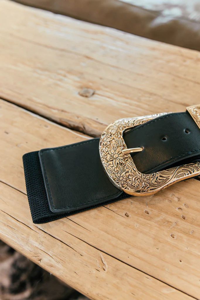 NEW!! "The Westgate" Western Stretch Belt in 2 Colors! | Glitzy Bella