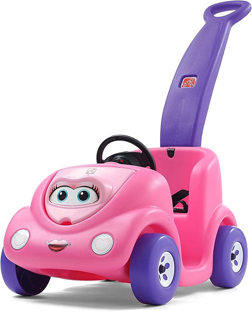 Step2 Push Around Buggy Ride On Toddler Push Car, Pink – Ride On Toy with Included Safety Belt,... | Amazon (US)