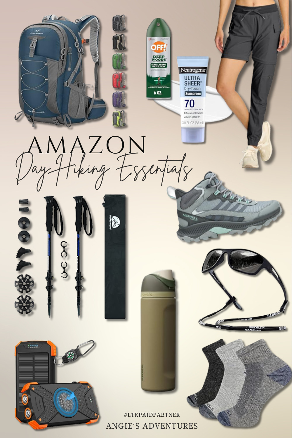 Whether you're tackling a mountain trail or enjoying a peaceful nature walk, having the right gear can make all the difference. 🥾🌲 These are my favorite day hiking essentials from Amazon to help you stay comfortable, hydrated, and prepared for your next adventure! #paidpartner #DayHiking #HikingEssentials #HikingGear #OutdoorAdventure 

 #LTKfitnessgoals #LTKTravel