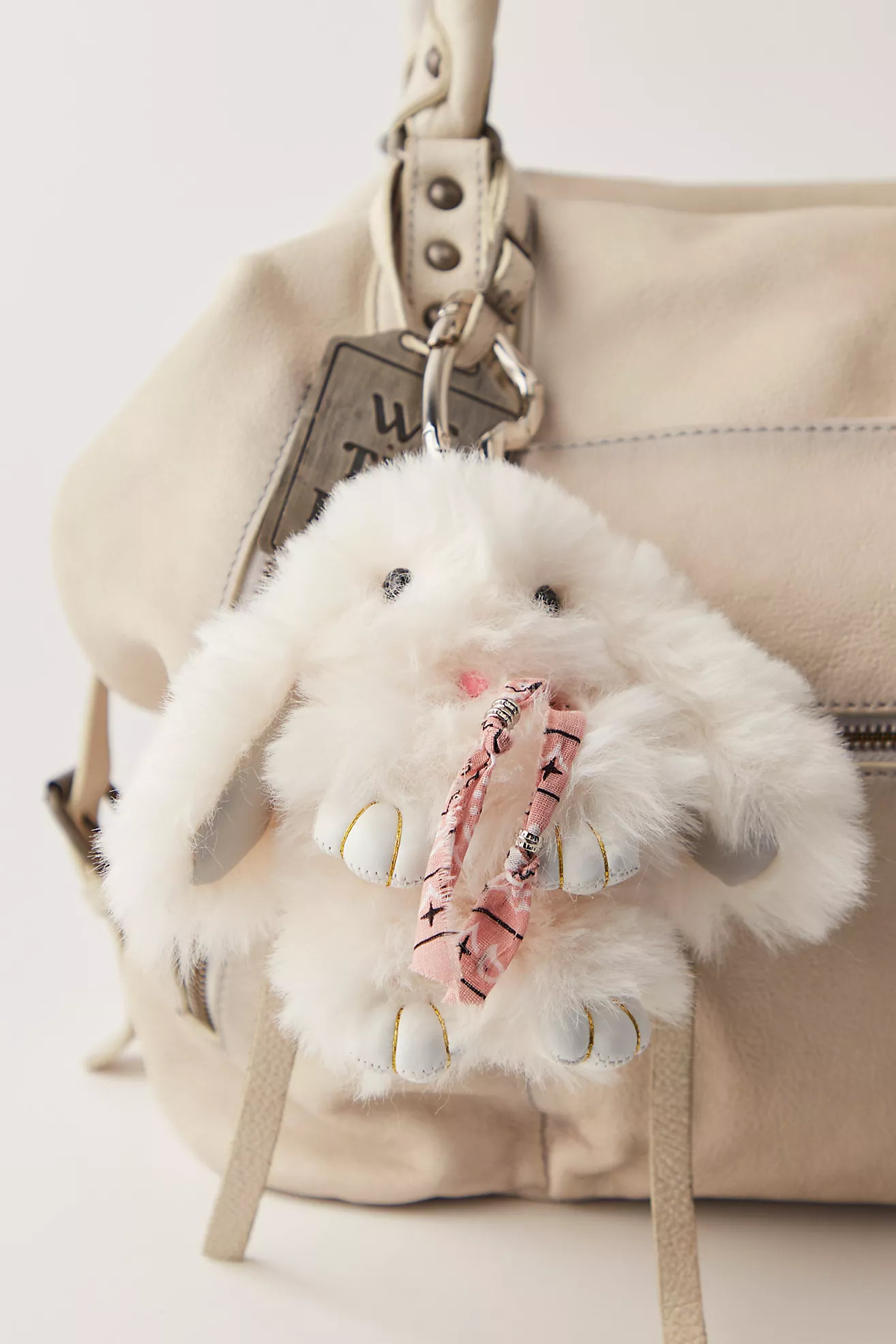 Fluffy Rabbit Bag Charm | Free People (Global - UK&FR Excluded)