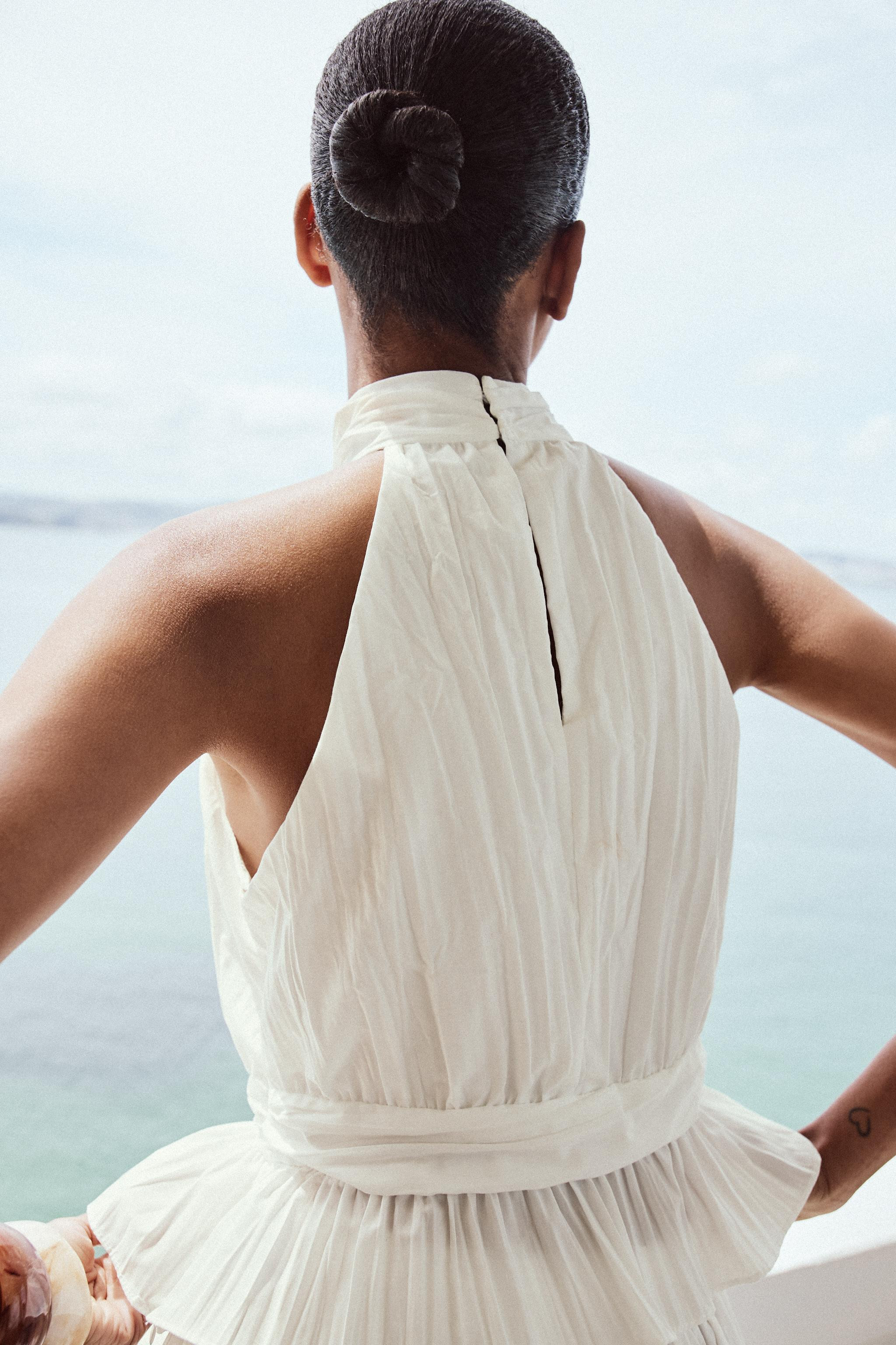 PLEATED HALTER TOP | Zara US