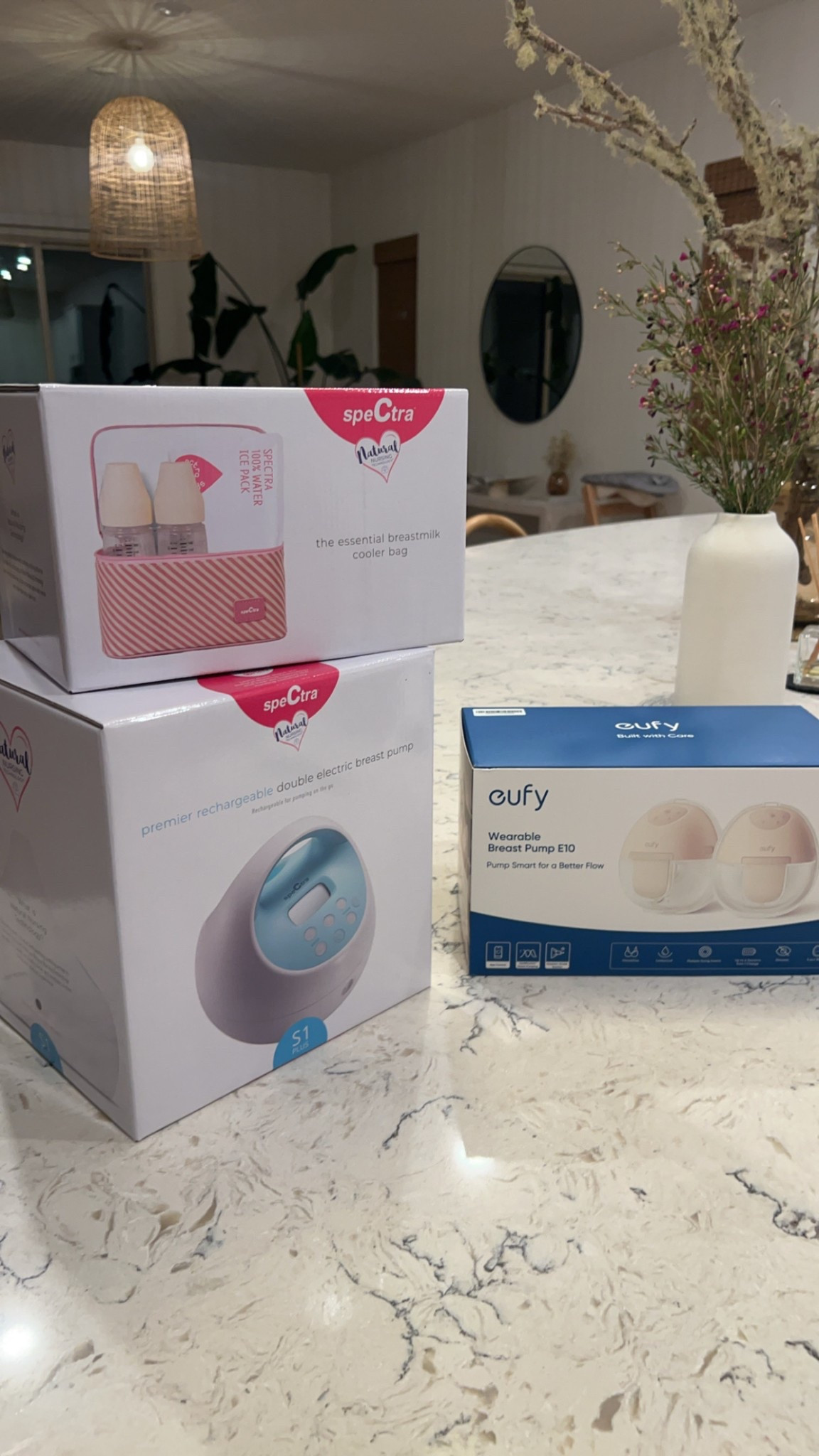 These are the breast pumps I’ll be trying! One’s a cordless for on-the-go, and the other is the well-known Spectra—hospital-grade and likely my go-to. #LTKbaby #MomLife