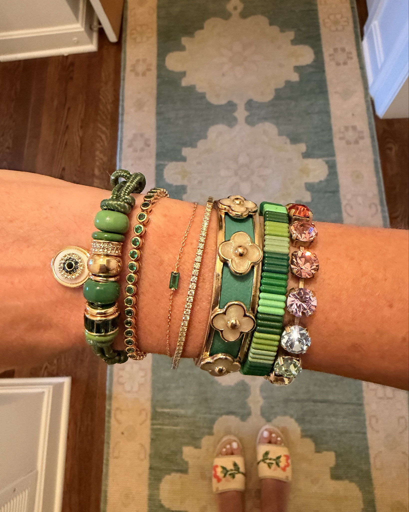 Obsessed with this wrist stack and OBSESSED with this dress! #tibi 

#LTKMothersDay #LTKootd