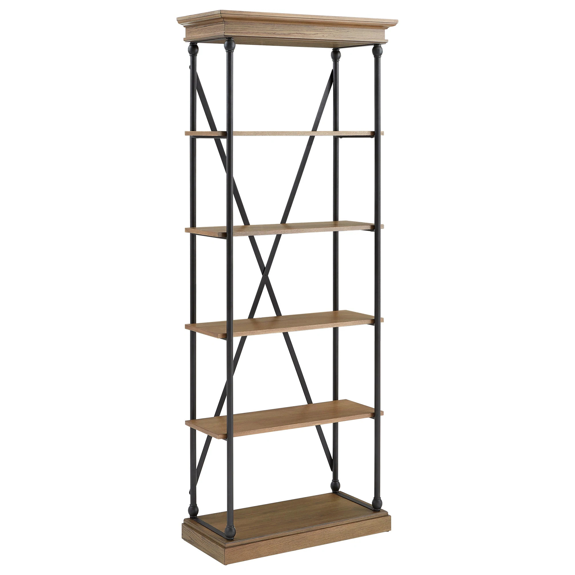 Barnstone Cornice Etagere Bookcase by iNSPIRE Q Artisan - Brown | Overstock