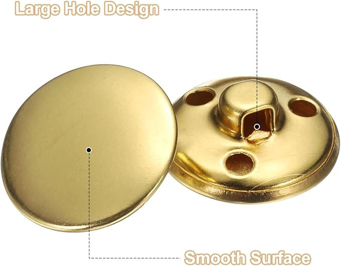 HARFINGTON 10pcs Metal Antiqued Button 20mm Round Metal Sewing Button Brass Shank Replacement But... | Amazon (US)