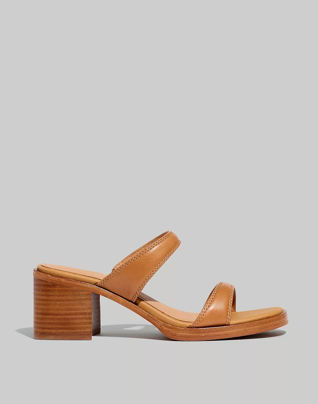 The Saige Double-Strap Sandal in Leather | Madewell