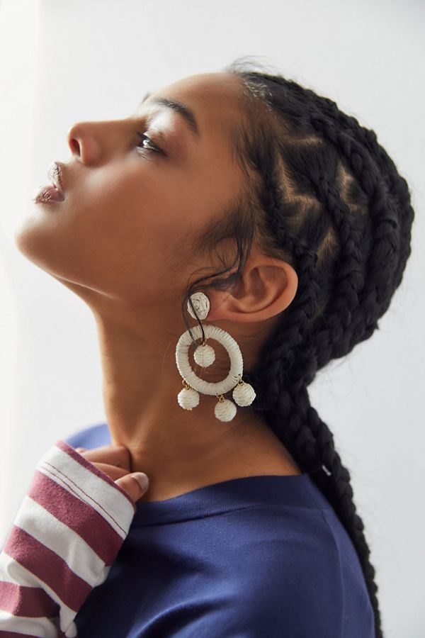 Rachel Raffia Statement Earring | Urban Outfitters (US and RoW)