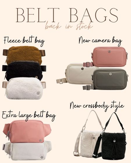 Lululemon belt bags back in style
And new colors and models for holidays 

#lululemon #beltbag #beltbags #lululemonbeltbag

#LTKSeasonal #LTKHoliday #LTKGiftGuide