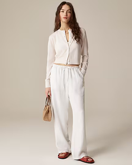 Featherweight cashmere shrunken cardigan sweater | J. Crew US