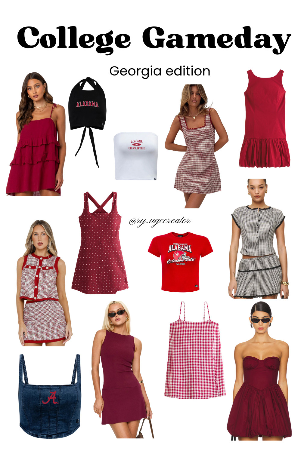 Saturdays are for football + cute outfits ❤️🏈 Sharing my favorite red gameday looks perfect for Alabama. Linked all below to keep you game-ready from tailgate to kickoff. 

 #LTKSeasonal #LTKU #LTKStyleTip