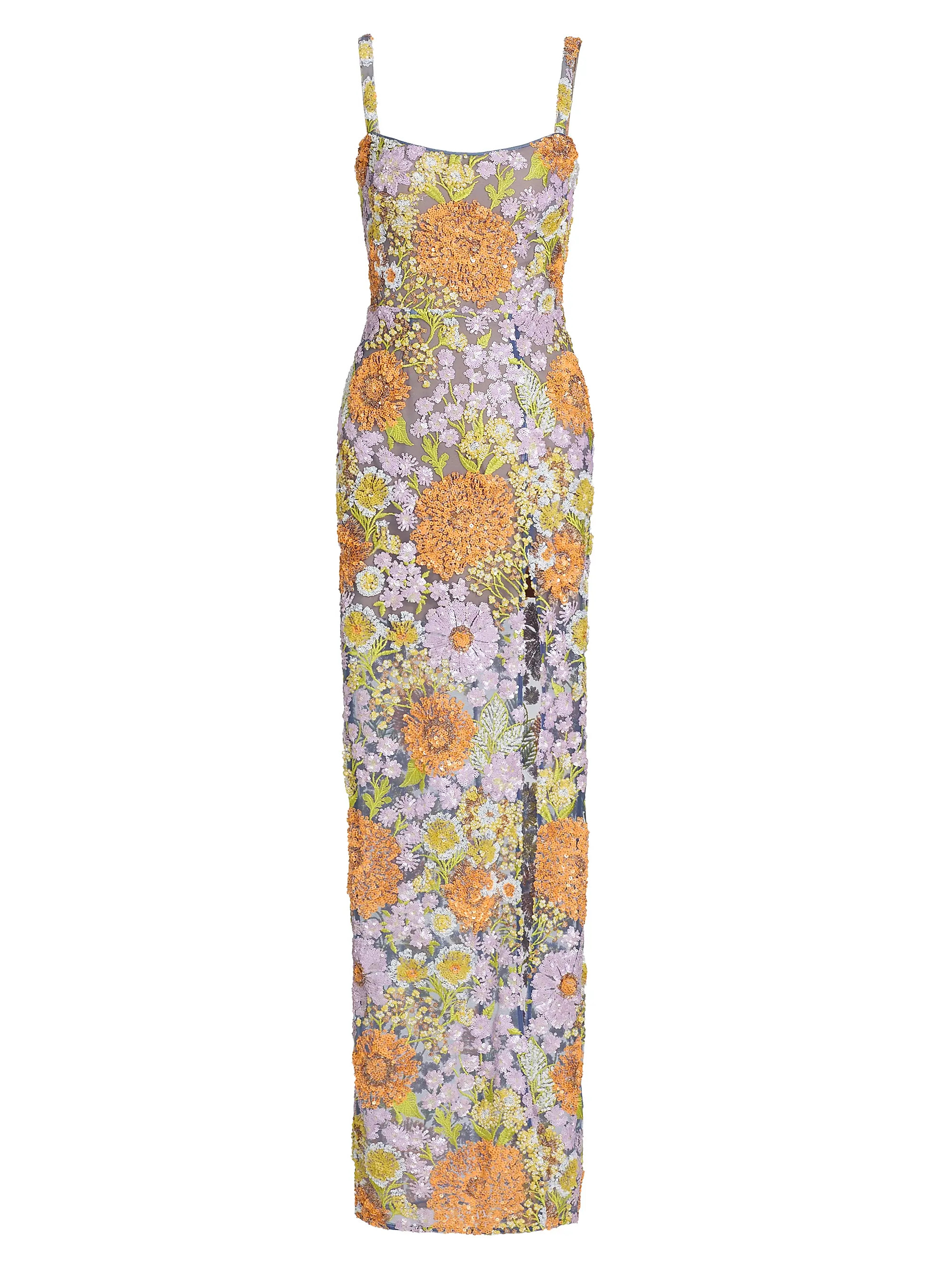 Bronx Banco Veronica Floral Appliqué Maxi Dress | Saks Fifth Avenue | Saks Fifth Avenue
