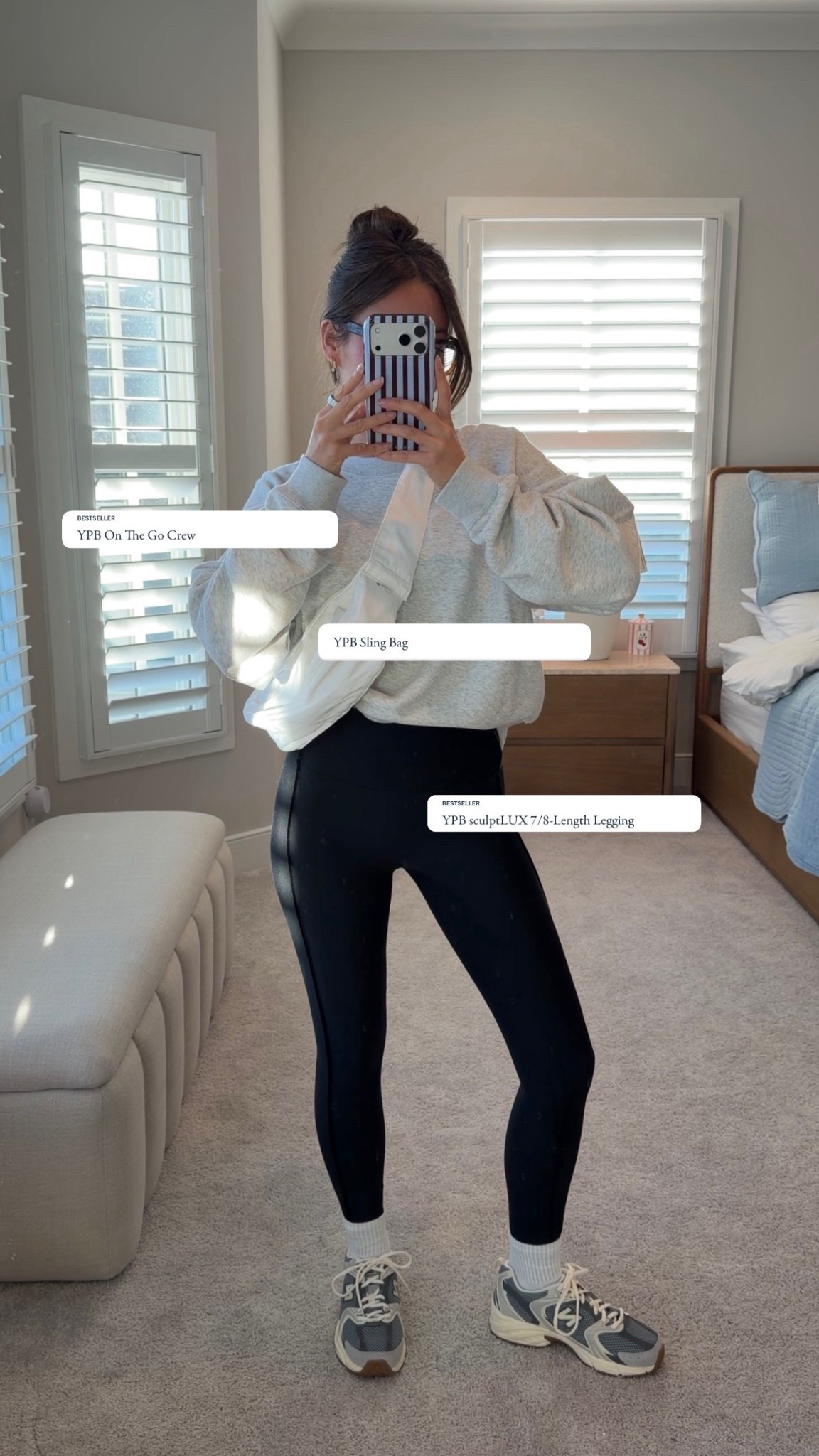 Morning walk outfit 💓 The sculptLUX leggings + matching top are so smoothing without feeling tight, threw on this sweatshirt for some extra warmth! Linking everything below + the cutest puffer I have on the way :)

I’m wearing XS in the set and medium in the sweatshirt #abercrombie #abercrombiepartner @abercrombie 