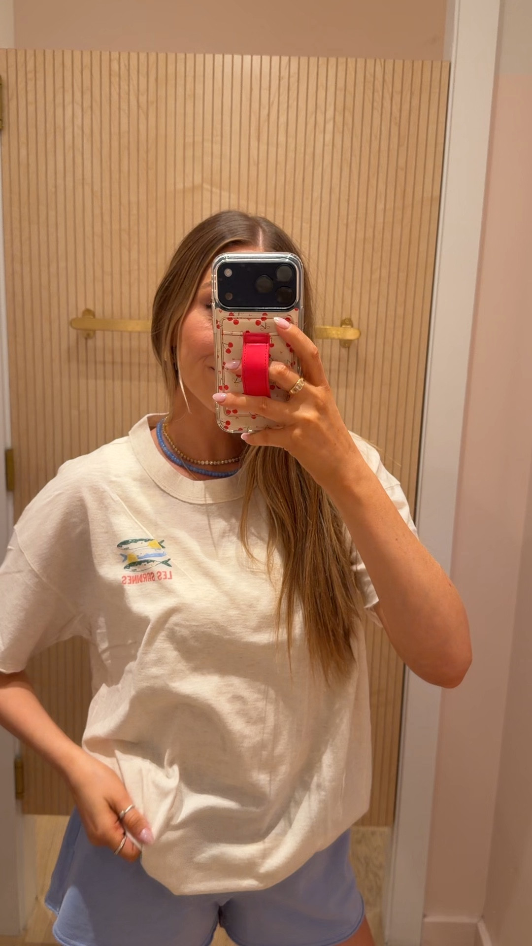 @Aerie sale!!! Use code LTKAERIE20 for 20% off for the next 48 hrs!!! 

Wearing a small top & medium shorts 