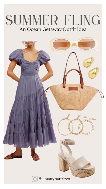 This maxi dress is a summer dream! 😍 Perfect summer dress for a beach vacation this season! 

Straw tote bag • sandals • tiered sundress • sunglasses • vacation dress • vacation outfit • wedding guest dress

#LTKWedding #LTKStyleTip #LTKOver40