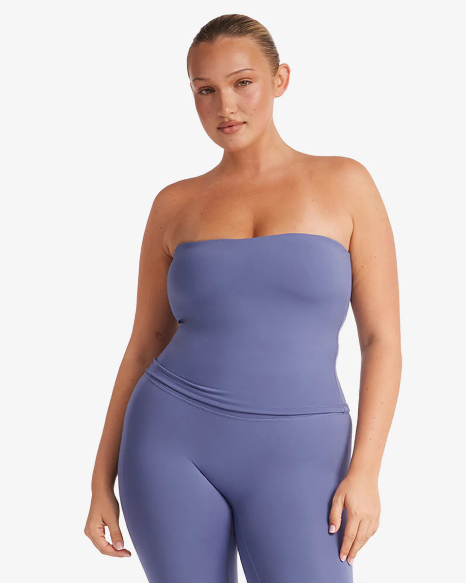 Serenity Longline Bandeau | Steel | Crop Shop Boutique US
